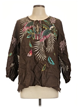 Johnny Was 3/4 Sleeve Blouse