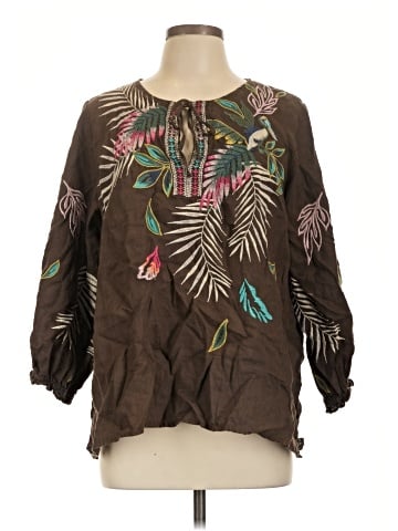 Johnny Was 3/4 Sleeve Blouse (view 1)