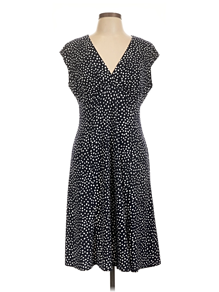 Pre-owned Chaps Casual Dress In Black