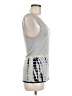 XCVI 100% Rayon Silver Tank Top Size M - photo 4