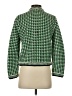Maje Houndstooth Green Cardigan Size Sm (1) - photo 2