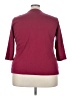 L.L.Bean 100% Cotton Burgundy 3/4 Sleeve Top Size 3X - photo 2