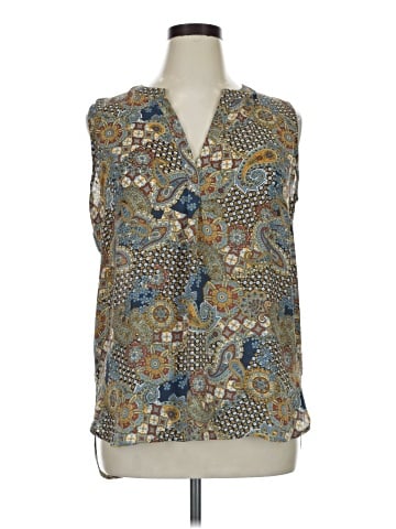 Rose + Olive Sleeveless Blouse (view 1)
