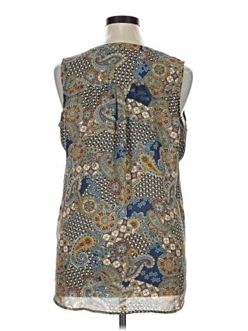 Rose + Olive Sleeveless Blouse (view 2)