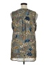 Rose + Olive Paisley Blue Sleeveless Blouse Size XL - photo 2