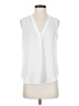 Vince Camuto 100% Polyester White Sleeveless Blouse Size S (petite) - photo 1