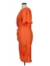 Shein 100% Polyester Orange Cocktail Dress Size 14 - photo 5