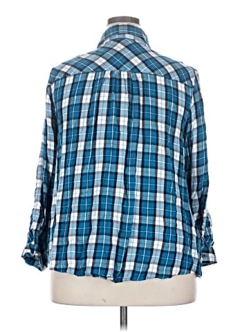 Lane Bryant 3/4 Sleeve Button-Down Shirt (view 2)