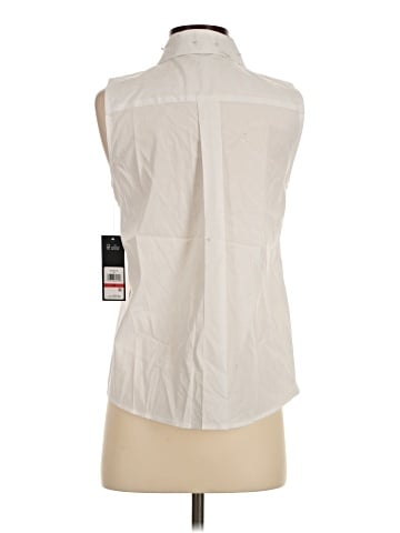 Karl Lagerfeld Paris Sleeveless Button-Down Shirt (view 2)