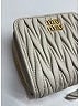Miu Miu Ivory Leather Matelassé Wallet One size - photo 5
