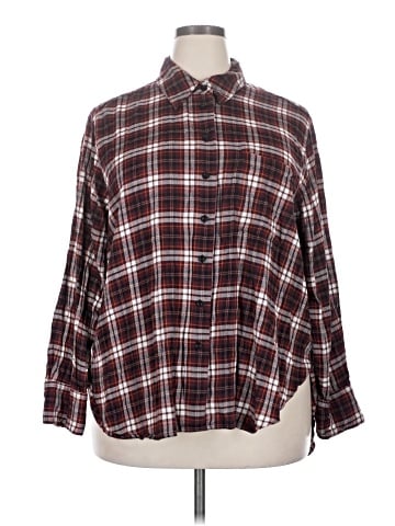 Lane Bryant Long Sleeve Button-Down Shirt (view 1)