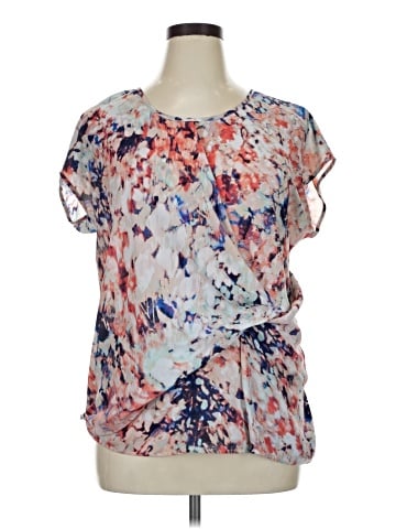 a.n.a. A New Approach Short Sleeve Blouse (view 1)