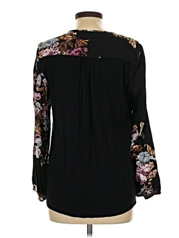 Black Rainn Long Sleeve Blouse (view 2)
