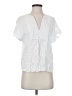 Babaton 100% Rayon White Short Sleeve Blouse Size S - photo 1