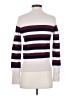 Equipment Stripes Burgundy Turtleneck Sweater Size S - photo 2