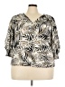 Maison Jules 100% Polyester Ivory 3/4 Sleeve Blouse Size 3X - photo 1