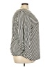 Grace Chevron-herringbone Silver 3/4 Sleeve Blouse Size 3X - photo 4