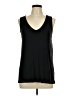 Nine West Solid Black Sleeveless Top Size L - photo 1
