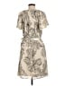 H&M 100% Polyester Paisley Tan Casual Dress Size M - photo 2
