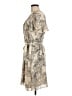 H&M 100% Polyester Paisley Tan Casual Dress Size M - photo 5