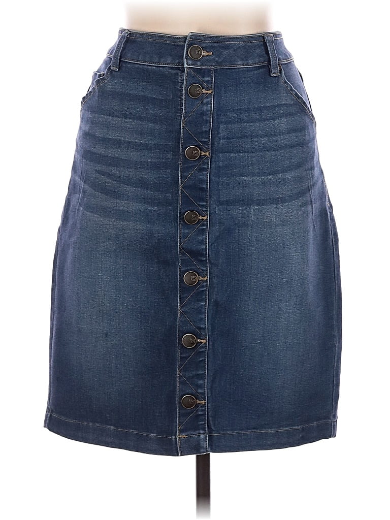 Pre-owned One 5 One Denim Skirt In Blue