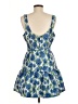 Aqua 100% Polyester Paisley Blue Cocktail Dress Size M - photo 2