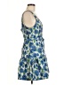 Aqua 100% Polyester Paisley Blue Cocktail Dress Size M - photo 4