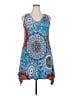 Popyoung Paisley Blue Casual Dress Size 2X - photo 1