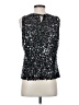 Calvin Klein 100% Polyester Silver Sleeveless Blouse Size P (petite) - photo 2