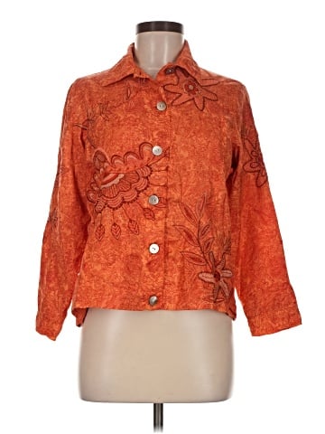Laura Ashley 3/4 Sleeve Button-Down Shirt (view 1)