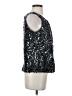 Calvin Klein 100% Polyester Silver Sleeveless Blouse Size P (petite) - photo 4