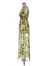 VERTIGO 100% Polyester Print Yellow Cocktail Dress Size S - photo 5