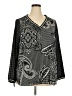 Chenault 100% Polyester Gray 3/4 Sleeve Blouse Size 2X - photo 1