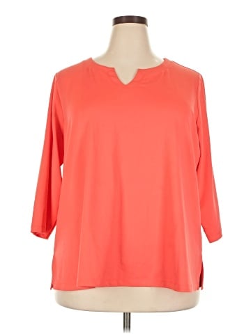 Susan Graver 3/4 Sleeve Top (view 1)