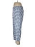 J.Jill Checkered-gingham Blue Linen Pants Size Lg Petite - photo 5