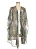 Sun & Shadow 100% Polyester Aztec Or Tribal Print Green Kimono Size Med - Lg - photo 1