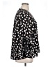 PREMISE 100% Polyester Polka Dots Black 3/4 Sleeve Blouse Size 1X - photo 4