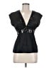 Liquid 100% Silk Black Sleeveless Silk Top Size 8 - photo 1