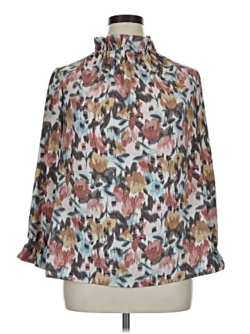 2 Hearts 3/4 Sleeve Blouse (view 1)