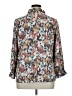 2 Hearts Floral Silver 3/4 Sleeve Blouse Size XL - photo 2