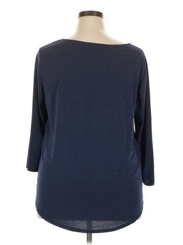 Green Envelope 3/4 Sleeve Top (view 2)
