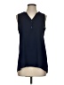 Iz Byer 100% Polyester Blue Sleeveless Blouse Size S - photo 1