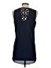 Iz Byer 100% Polyester Blue Sleeveless Blouse Size S - photo 2