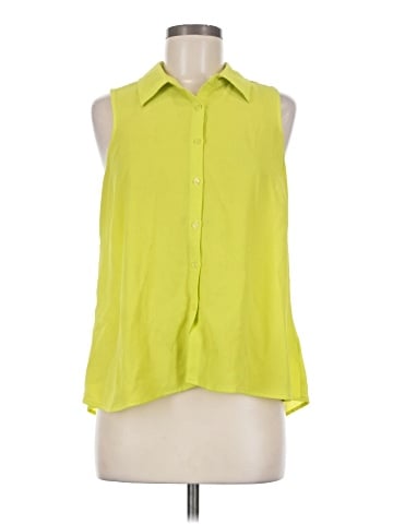 Rose + Olive Sleeveless Blouse (view 1)