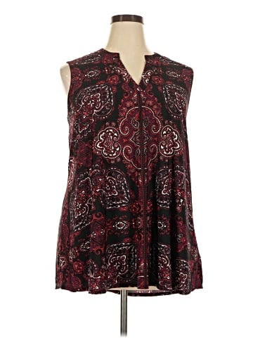 Roz & Ali Sleeveless Blouse (view 1)