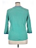 L.L.Bean Stripes Teal 3/4 Sleeve T-Shirt Size XL - photo 2