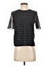 Armani Exchange Plaid Black Short Sleeve Top Size XS - photo 1