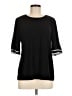 Karl Lagerfeld Paris Black Short Sleeve Top Size M - photo 1