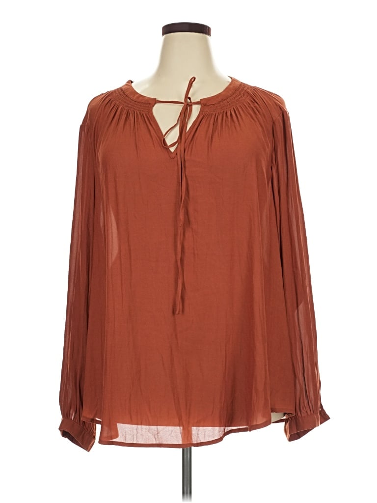 Pre-owned Torrid Long Sleeve T-shirt In Brown