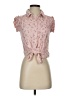 Route 66 Pink Short Sleeve Blouse Size S - photo 1